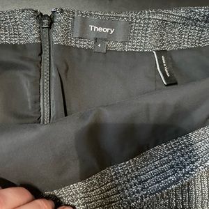 Grey Plaid Theory Mini Skirt Sz 4